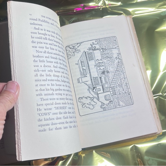 Vintage Story of Doctor Dolittle”Book with Illustrated Cover, Book Club Ed. 1948 - Picture 7 of 16